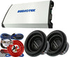 2x Power Acoustik GW3-12 Subwoofer +  Audiotek AT-5000S Amplifier + 4 Ga Amp Kit - Sellabi