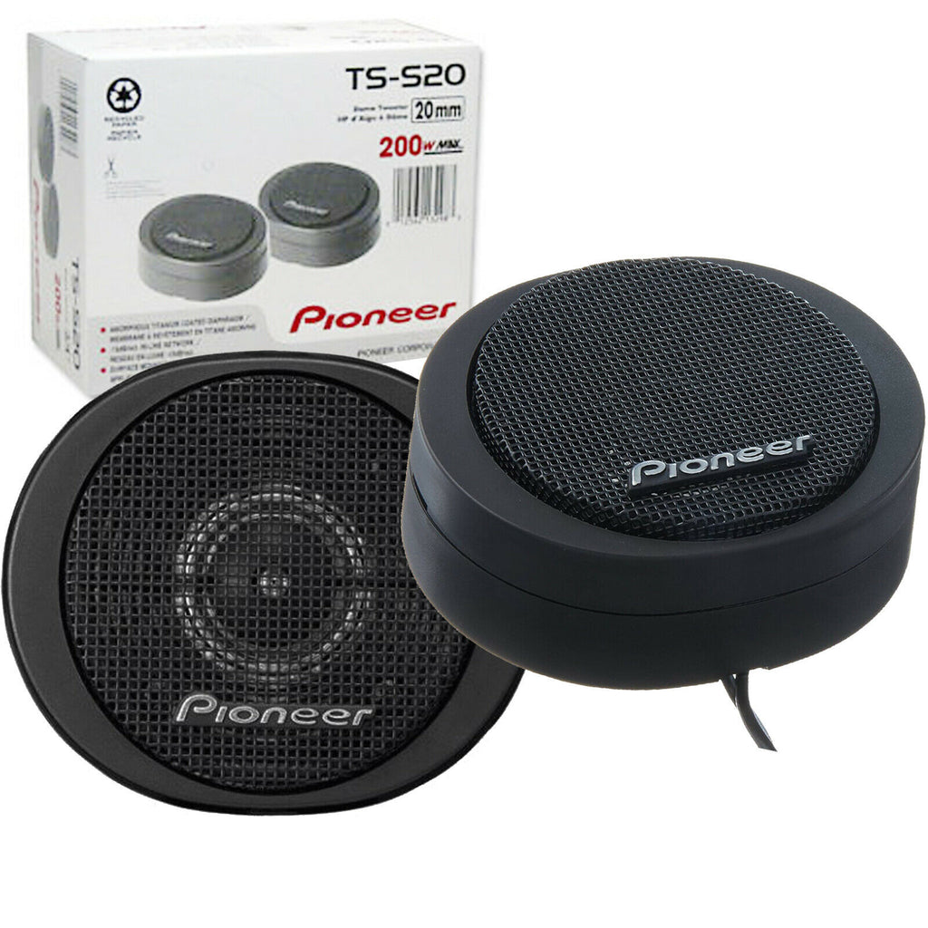 Pioneer TS-S20 20mm High-Power 200W Titanium Coated Component Dome Tweeter 1 Set - Sellabi