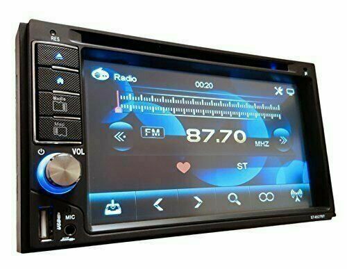 SoundXtreme ST-6527BT Double Din DVD Receiver with Bluetooth + Rear Cam XV95BK - Sellabi