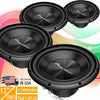 4x Pioneer TS-A300D4 1500 Watts 12" Dual Voil Coil 4-Ohm Car Subwoofer A-Series - Sellabi