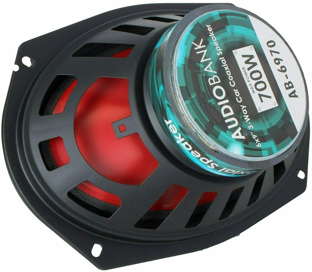 2x Audiobank AB6970 6x9" 700 Watt & AB1670 6.5" 400 Watt 3 Way Coaxial Speakers - Sellabi