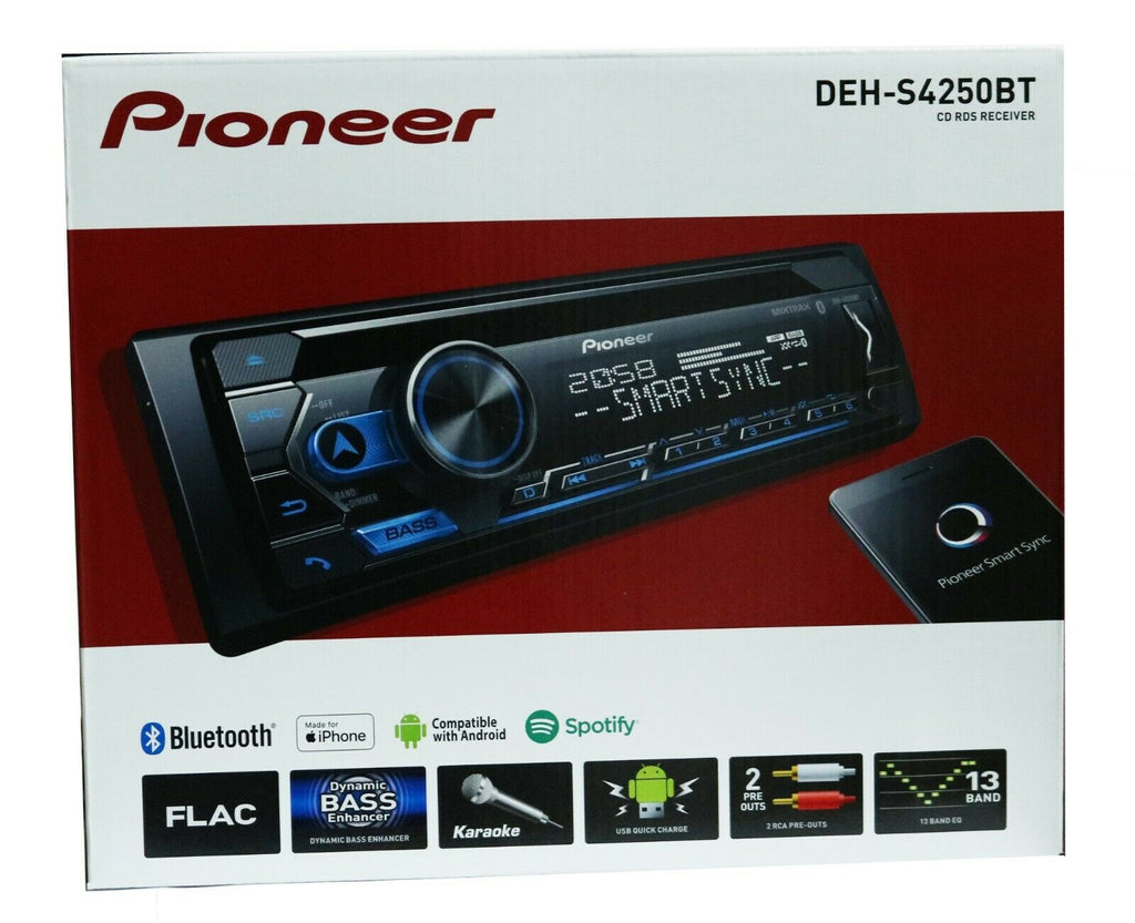 Pioneer DEH-S4250BT CD and Digital Media Receiver with Dual Bluetooth - Sellabi