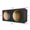 1x PRO DUAL SEAL 12" SUBWOOFER ENCLOSURE CAR AUDIO SPEAKER BOX ALL MDF - Sellabi