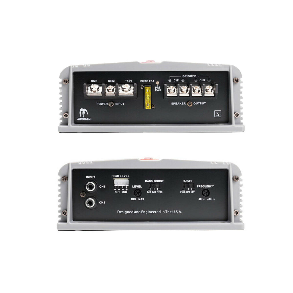 Crunch SA-1100.2 Crunch 1100 Watts Two Channel Amplifier.+ 8 Ga Amp Kit - Sellabi