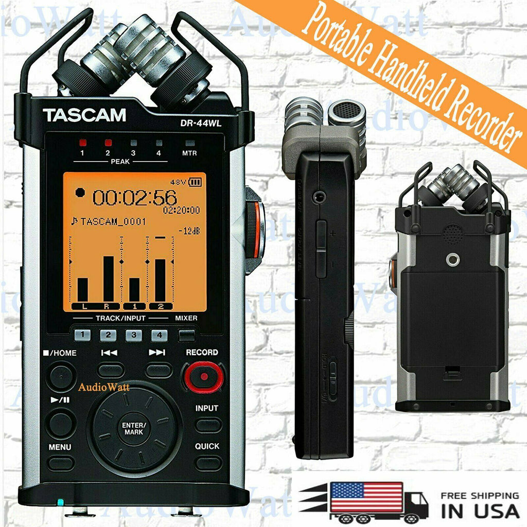 Tascam DR-44WL Linear PCM Portable Handheld 4-track Digital Recorder w/ Wi-Fi - Sellabi