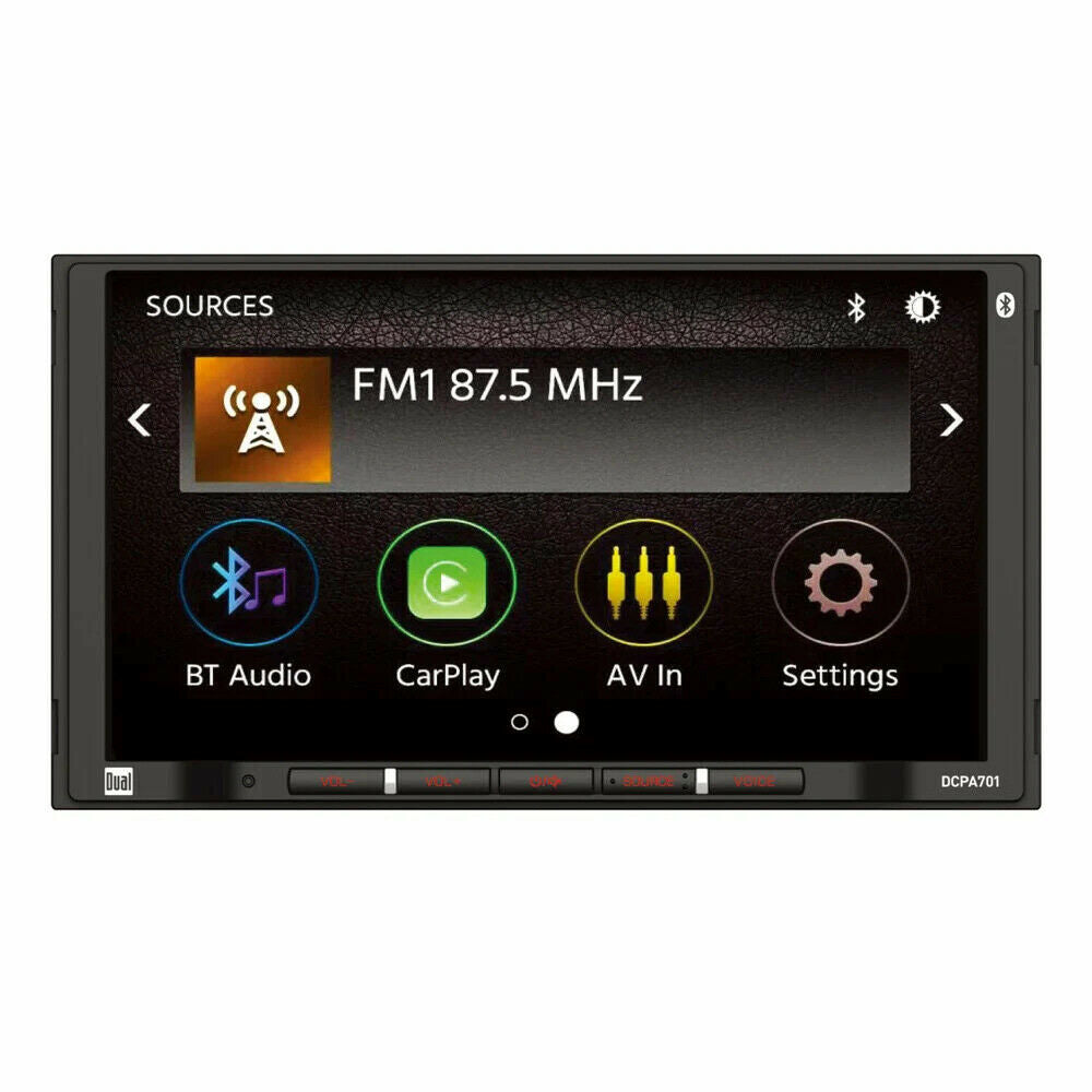 Dual DCPA701 Digital Media Receiver with Apple Carplay + Rear Camera -XV30BK - Sellabi