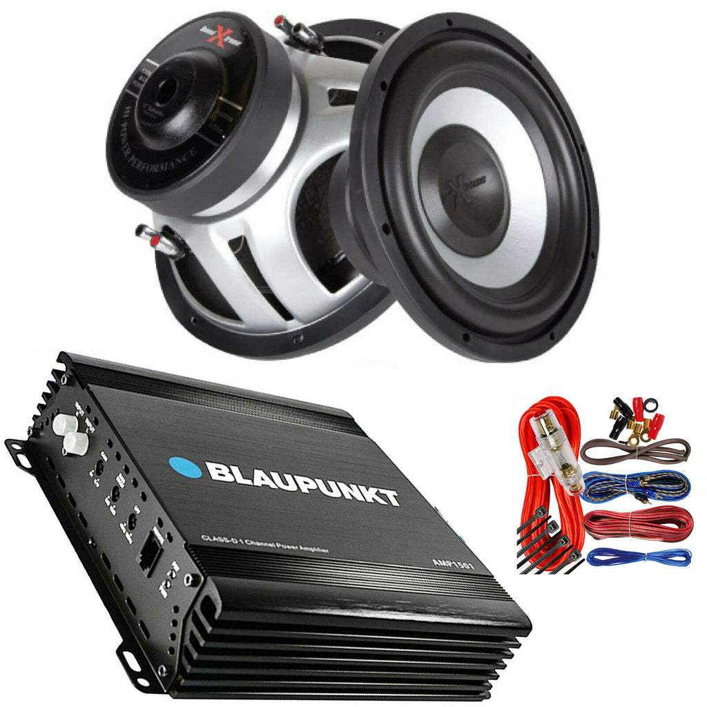 Blaupunkt AMP1501 1-Ch 1500W Amp + 1x Soundxtreme ST-1252 1300W SUB + Kit 8 Ga - Sellabi