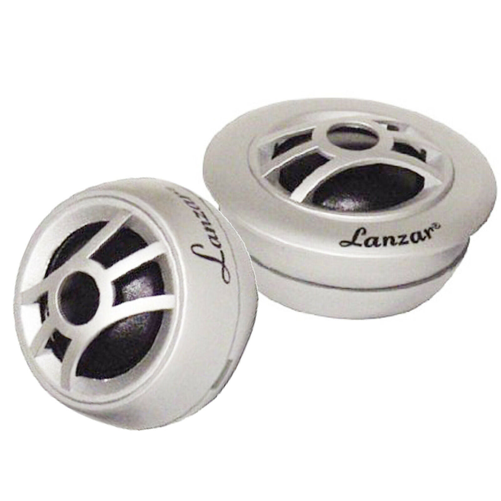 2x Lanzar HRT Heritage 1-Inch Silk Dome Tweeters Flush, Surface or Angle Mount - Sellabi