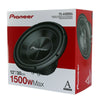 Pioneer TS-A300D4 12" 1500W Max Power 4 Ohms  Dual Voice Coil Car Subwoofer - Sellabi