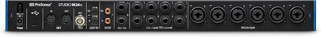 PreSonus Studio 1824c 18x20 USB-C Audio Interface + Mixing Headphone + 2x XLR - Sellabi