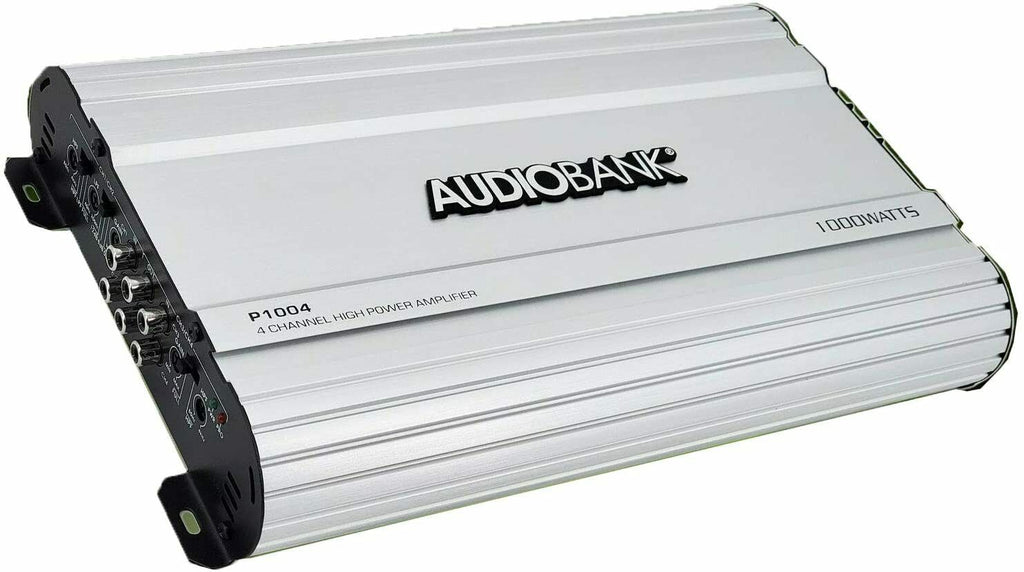 Audiobank P1004 4CH 1000W Amplifier + AB-790 6x9-Inch Car Speakers + 4GA Amp Kit - Sellabi