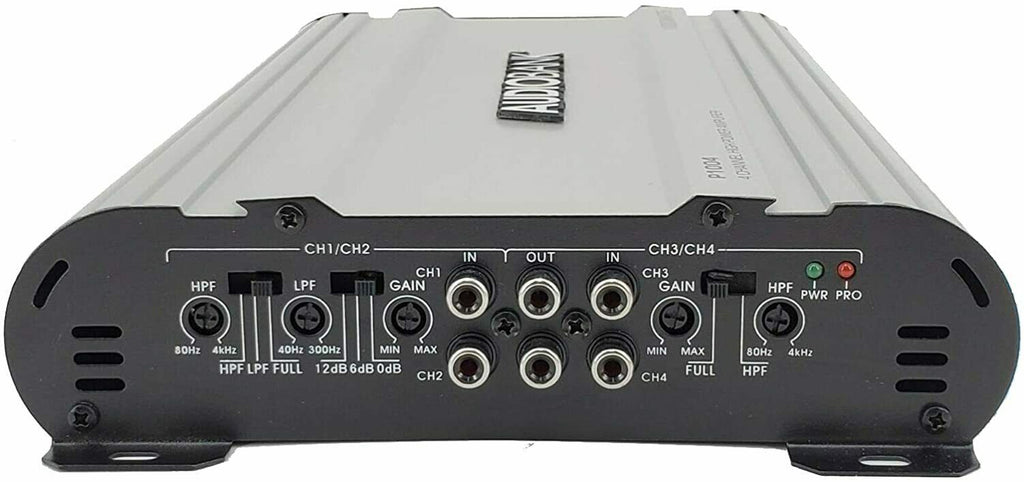 Audiobank 4 Channels 1000 WATTS Bridgedable Car Audio Stereo Amplifier P1004 - Sellabi