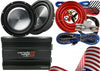 2x Clarion WF3030D 2000W Subwoofer + Cerwin-Vega CVP2000.1D Amplifier + Amp Kit - Sellabi