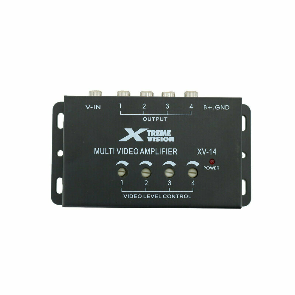 Xtreme 75-Ohms 4-Channel Car Video Signal Amplifier for Multi-Monitor System - Sellabi