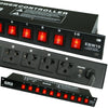 4x EMB EBW10 10 Outlets Rack Mount Power Supply AC 110V/220V Surge Protector - Sellabi