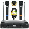 EMB Pro VHF Dual Channel Wireless HIFI Handheld Microphone with XLR to 1/4 Cable - Sellabi