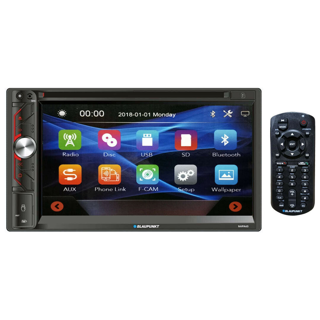 Blaupunkt NAPA65 6.9" 2-Din Touchscreen AM/FM DVD Receiver+ License Plate Camera - Sellabi