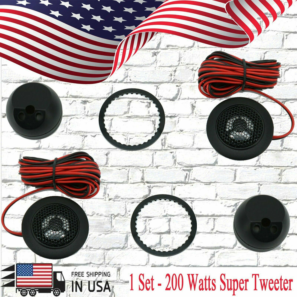 1 Set GR-100T 4 Ohm Neodymium Car Audio Tweeter Dome Diaphragm 200 Watts - Sellabi