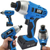 12V Max Brushed Powerful Cordless Impact Drill Driver Tool Li-Ion battery 1/4 in - Sellabi