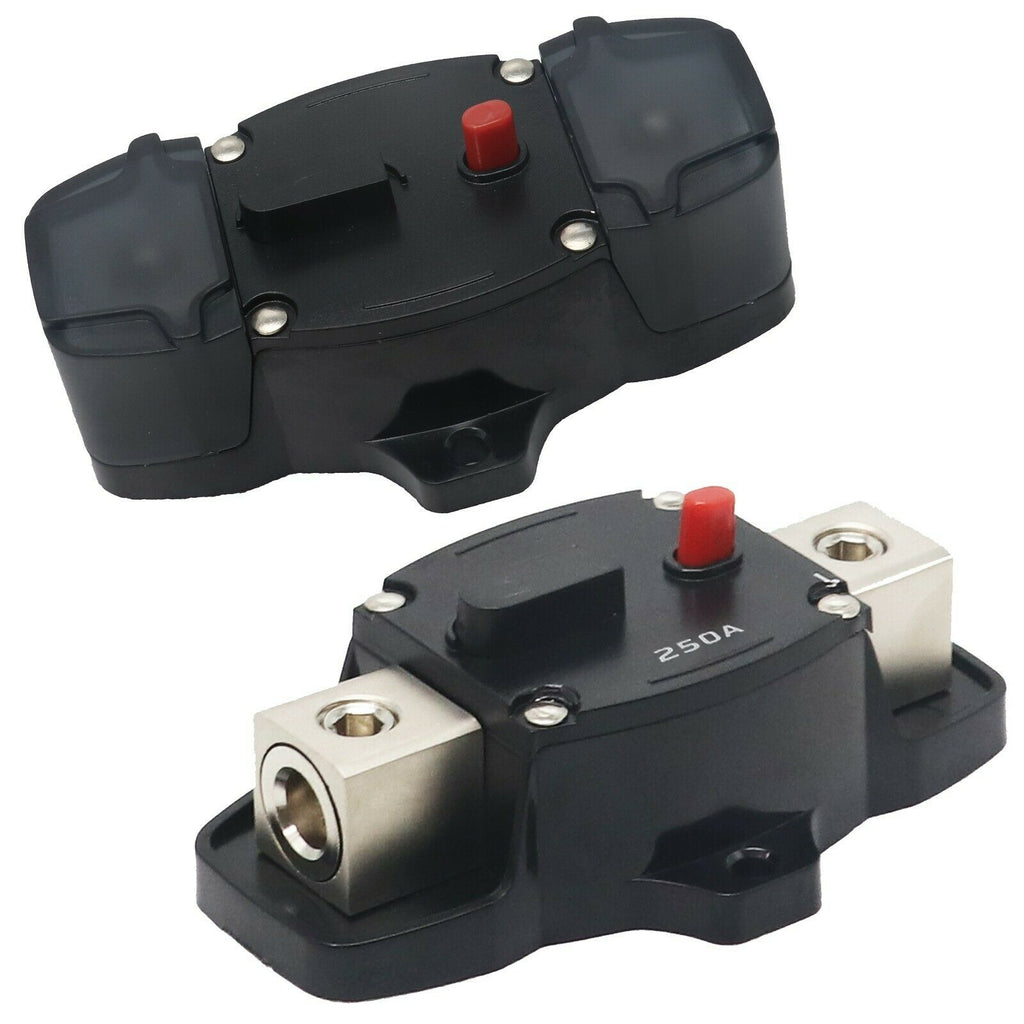 2x Audiotek AT-SB252HD 12-24V/250A Circuit Breaker 0 or 4 Gauge for Vehicles PK1 - Sellabi