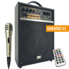 Rechargeable Karaoke Speaker Amplifier 300W Combo Bluetooth MIC SD USB ECHO V1 - Sellabi