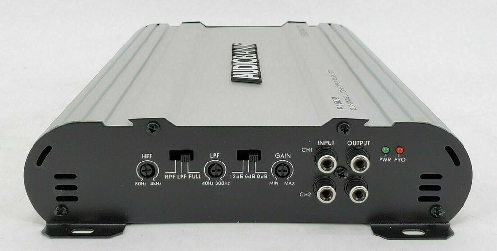 Audiotek AT-508 8" Sub Box Enclosed, AudiobanK P1502 1500W Amplifier + 8 GA Kit - Sellabi