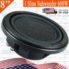 1x Kenwood eXcelon KFC-XW800F Carbon Glass 600 Watts 8" Shallow Mount Subwoofer - Sellabi