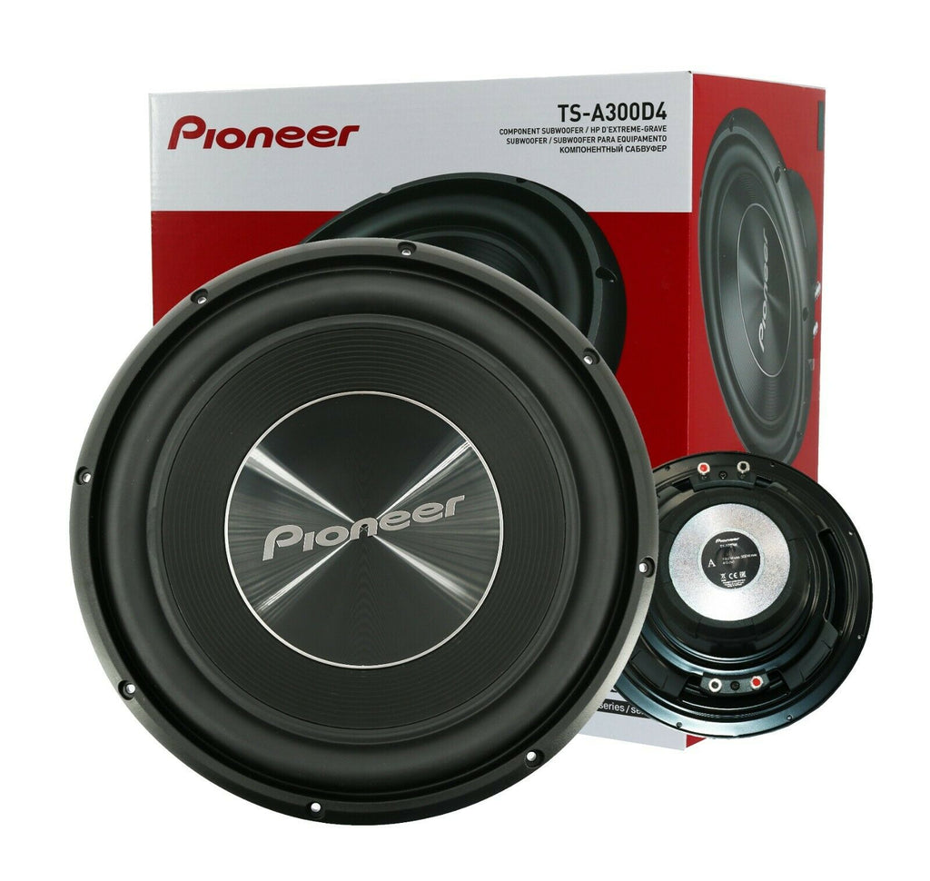 Pioneer TS-A300D4 12" 1500W Max Power 4 Ohms  Dual Voice Coil Car Subwoofer - Sellabi