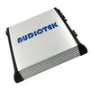 Audiotek AT1600M 1 Channel 1600 Watts Monoblock Car Amplifier + 4GA Amp Kit Blue - Sellabi