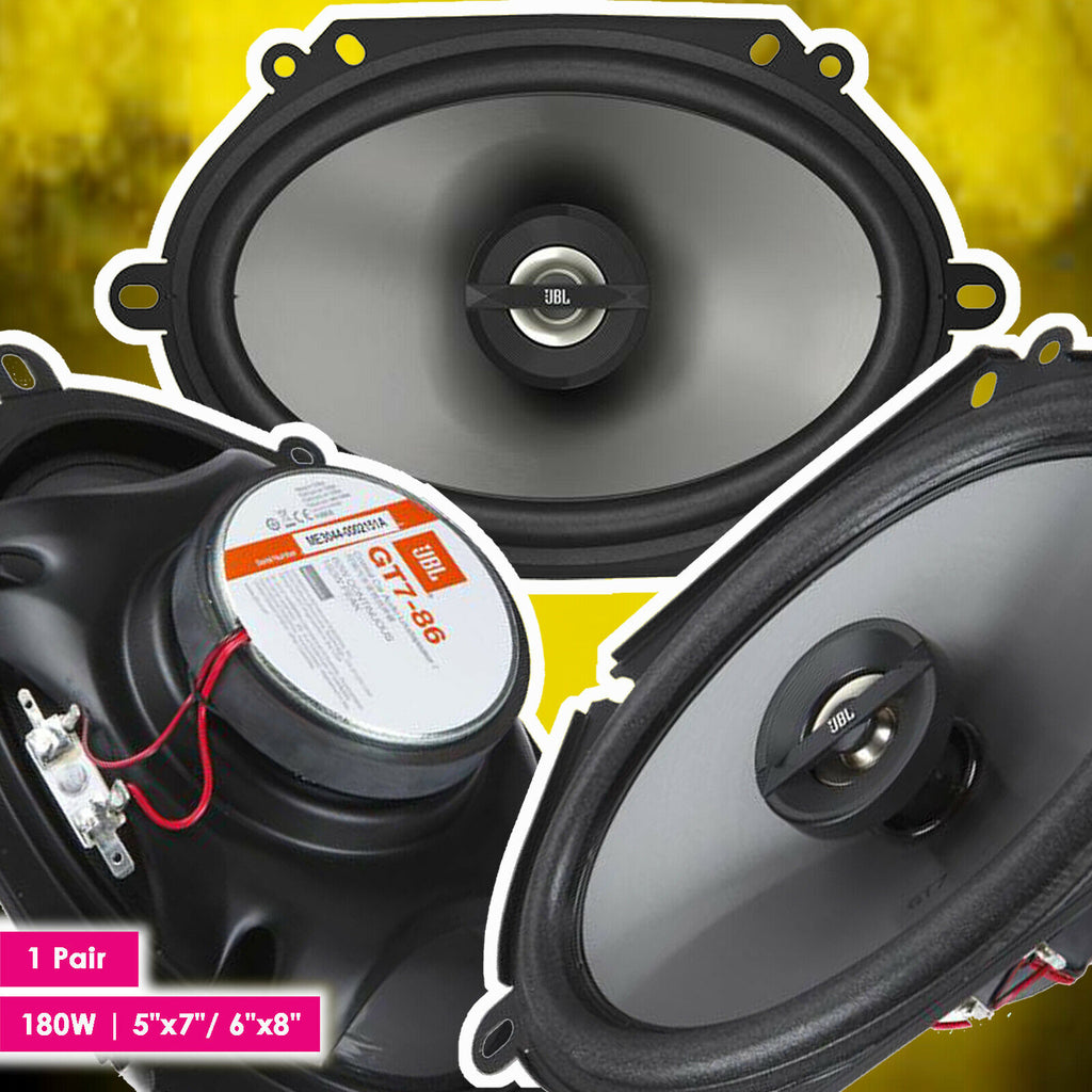 2x JBL GT7-86 360 Watt 5"x7" 6"x8"  Coaxial Car Audio Speakers 6" x 8" 5" x 7" - Sellabi