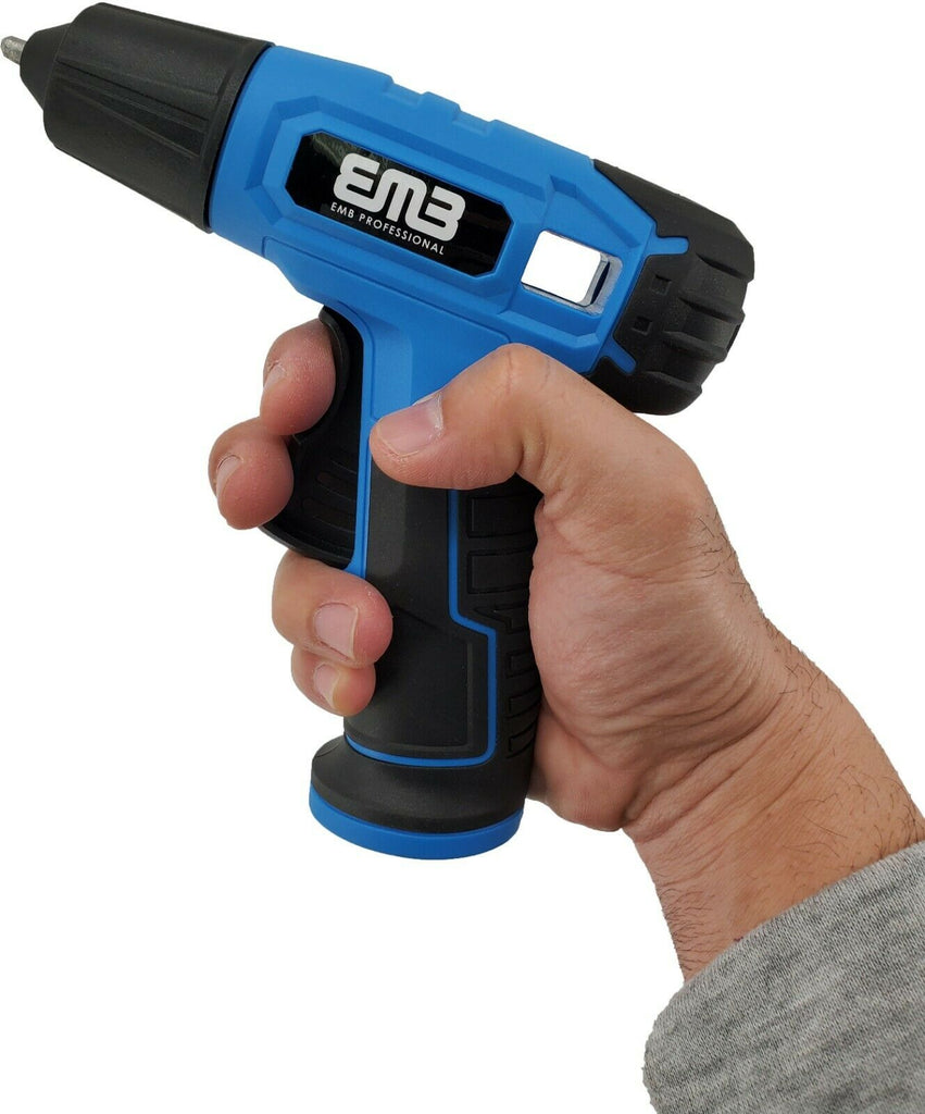 Cordless Glue Gun 4V Recharge by USB + Tape 10 Feet Long + Utility Box Cutter - Sellabi