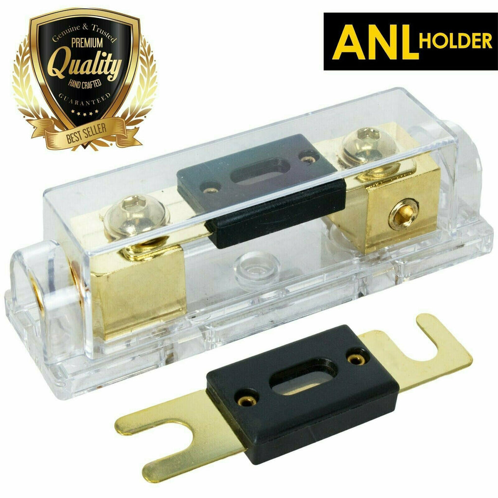 0 / 2 / 4 Gauge Inline ANL Fuse Holder Gold Series + 200A Fuse X Audio XANL150P - Sellabi