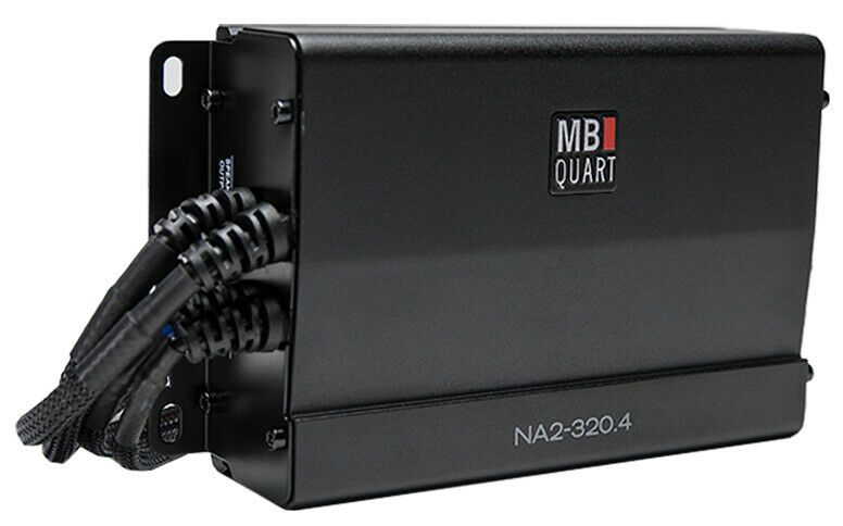 MB Quart NA2-320.4 Compact 4 Channel, 320 Watts MAX Power Powersports Amplifier - Sellabi