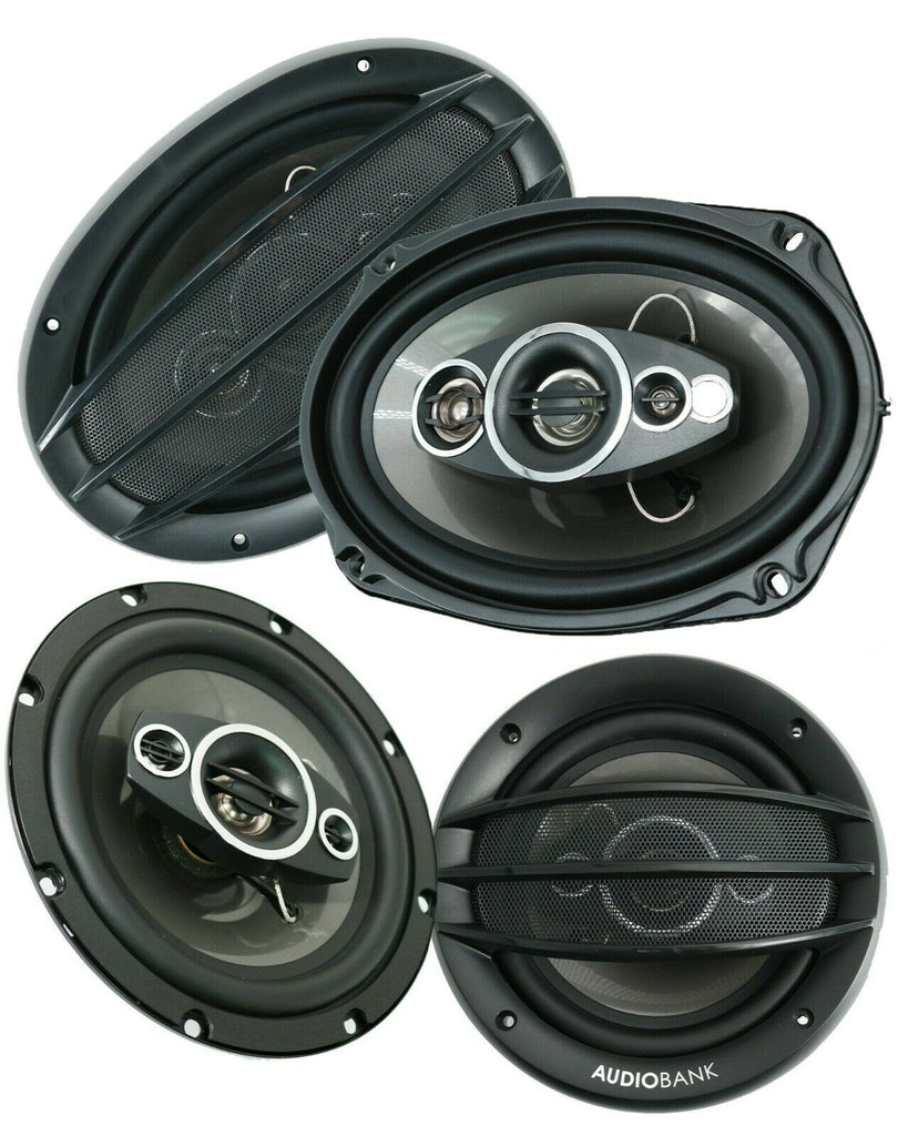 2x Audiotek 6"x9" 700 Watt 5-Way  + 2x 6.5" 400 Watt 3- Way Car Coaxial Speakers - Sellabi