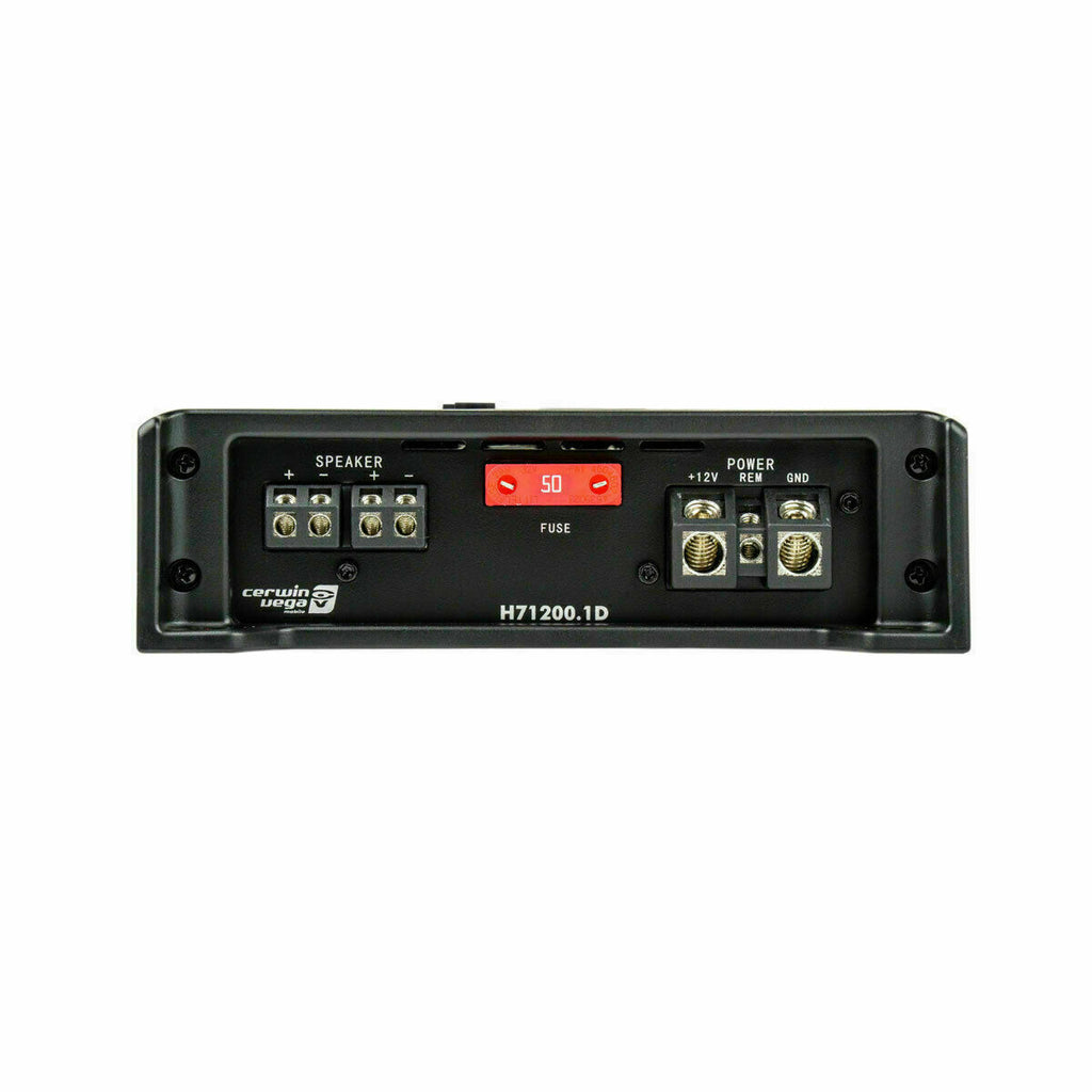 Cerwin-Vega H71200.1D Class D 1-Channel 1200W Amplifier with Bass Control Knob - Sellabi