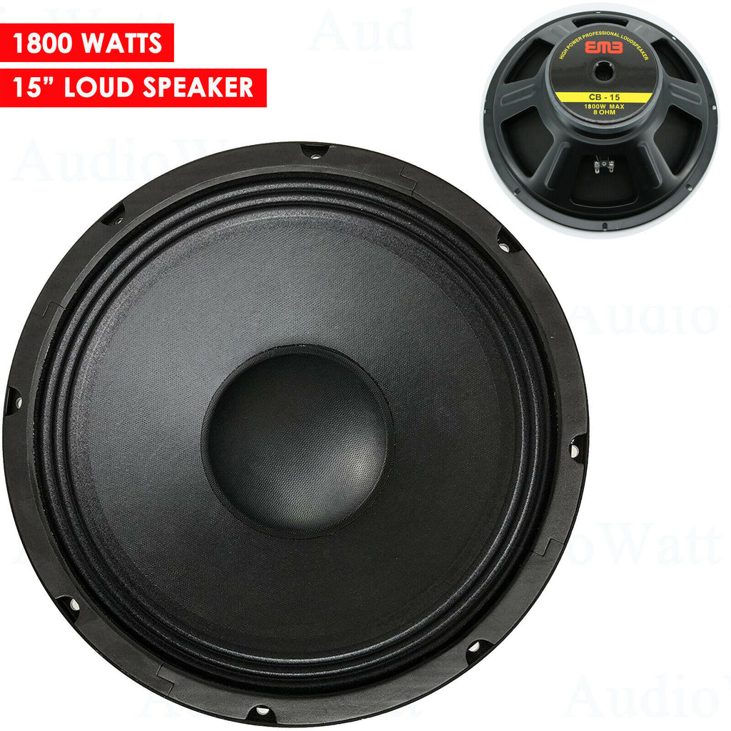 EMB CB-15 1800W 15" 8-Ohm Replacement Speaker for JBL,Yamaha,Cerwin,Peavey - Sellabi