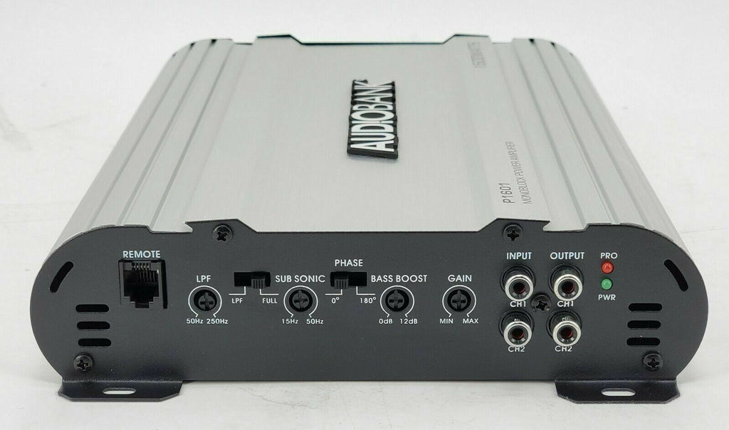 Audiobank P1601 1600W 1 Ch Amp + 1x Audiotek K710 10" 1000W Subs + 8 Gauge Kit - Sellabi