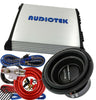1x Power Acoustik GW3-12 Subwoofer +  Audiotek AT-2400S Amplifier + 4 Ga Kit - Sellabi