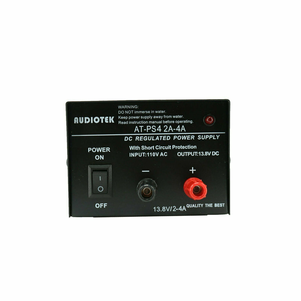 AT-PS4 13.8V 4A Amp Heavy Duty DC Regulated Power Supply Grade with Cable New - Sellabi