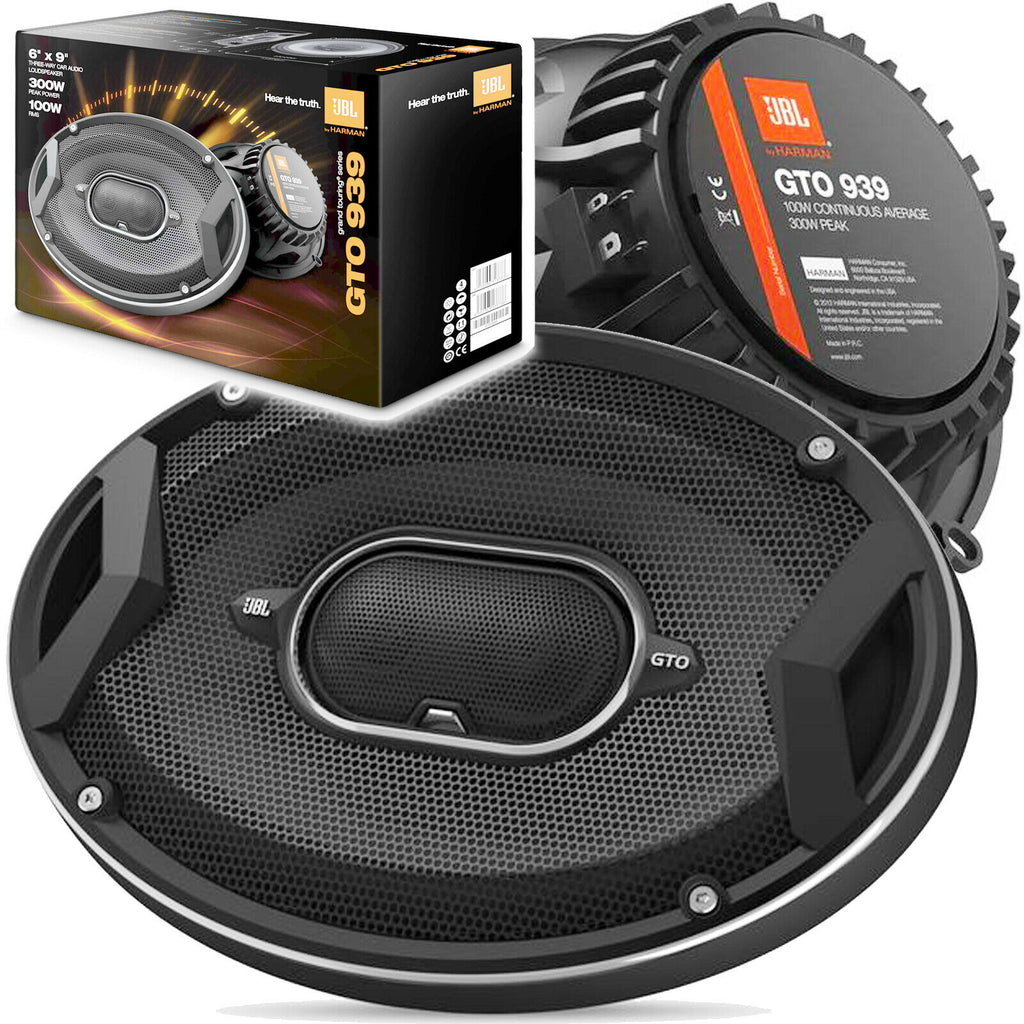 2x JBL GTO 939 300W 3-WAY 6" x 9" CAR AUDIO STEREO POWER COAXIAL SPEAKERS NEW - Sellabi