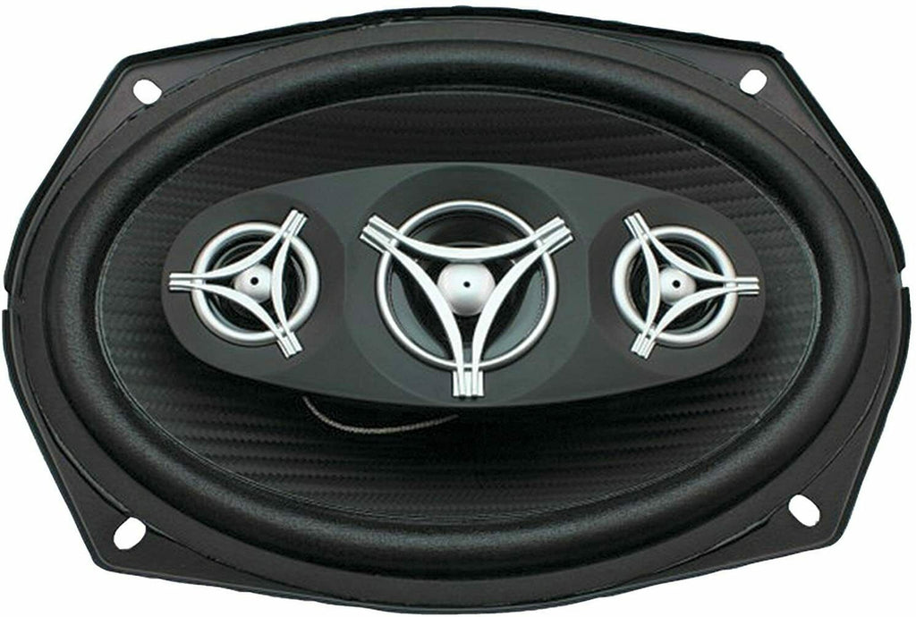 4x Power Acoustik  EF-694 6x9″ Speakers + Audiotek AT-804 Amplifier +4CH Amp Kit - Sellabi