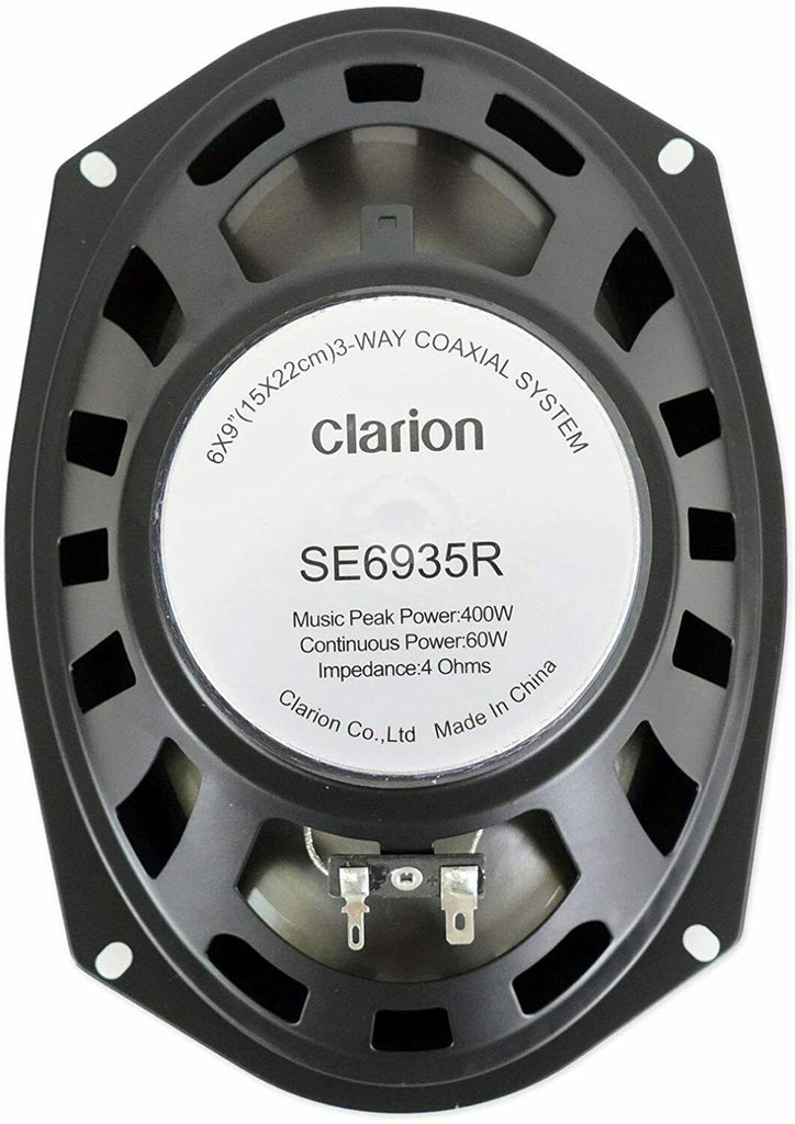 Clarion SE6935R 400W MAX Power 60W RMS 6×9" Multiaxial 3-Way Speaker -Pair - Sellabi