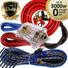 Complete 5000W 0 Gauge Car Amplifier Installation Wiring Kit Amp PK2 0 Ga Red - Sellabi