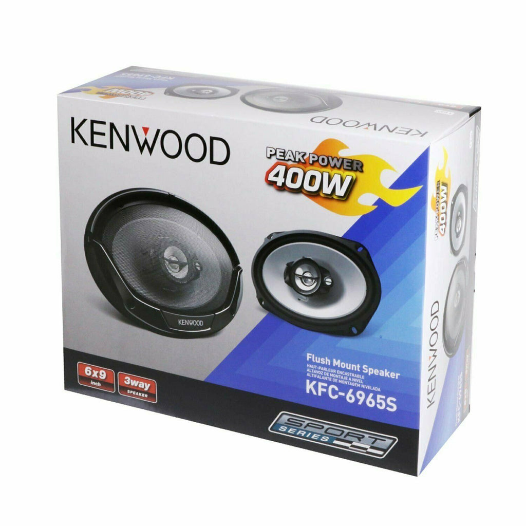 Kenwood 2 Pairs of KFC-6965S 6 x 9" Inches 3-Way 400W Car Speakers - Sellabi