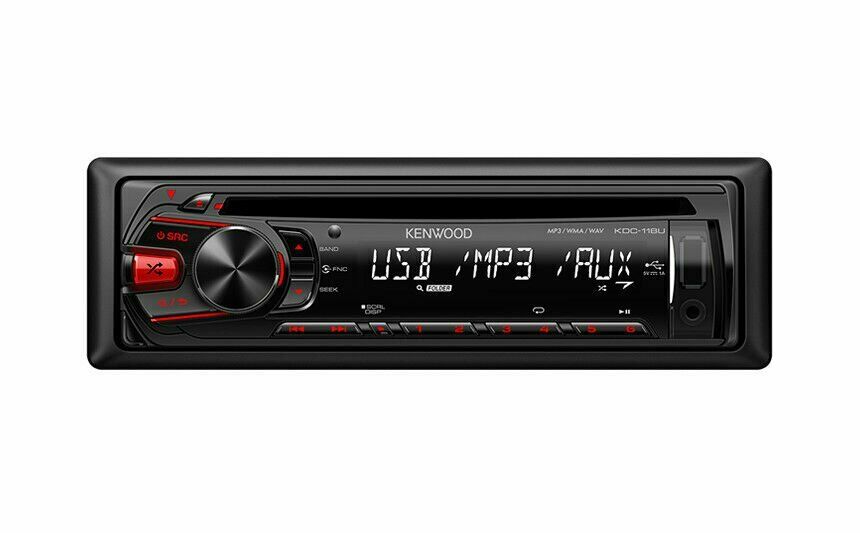 Kenwood KDC-118 CD FM/AM Receiver with Front USB & AUX inputs - Sellabi