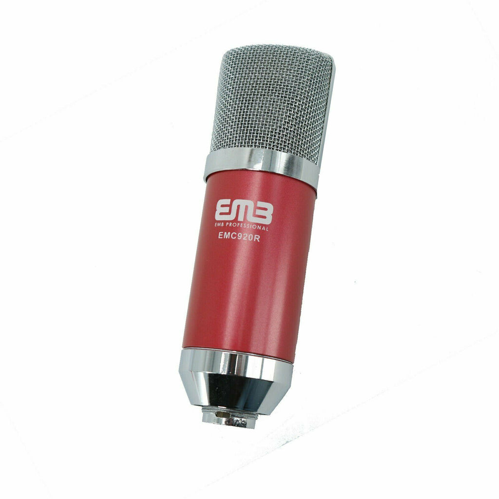 EMC920 Multi Pattern Recording Large Diaphragm Condenser Studio Microphone Red - Sellabi