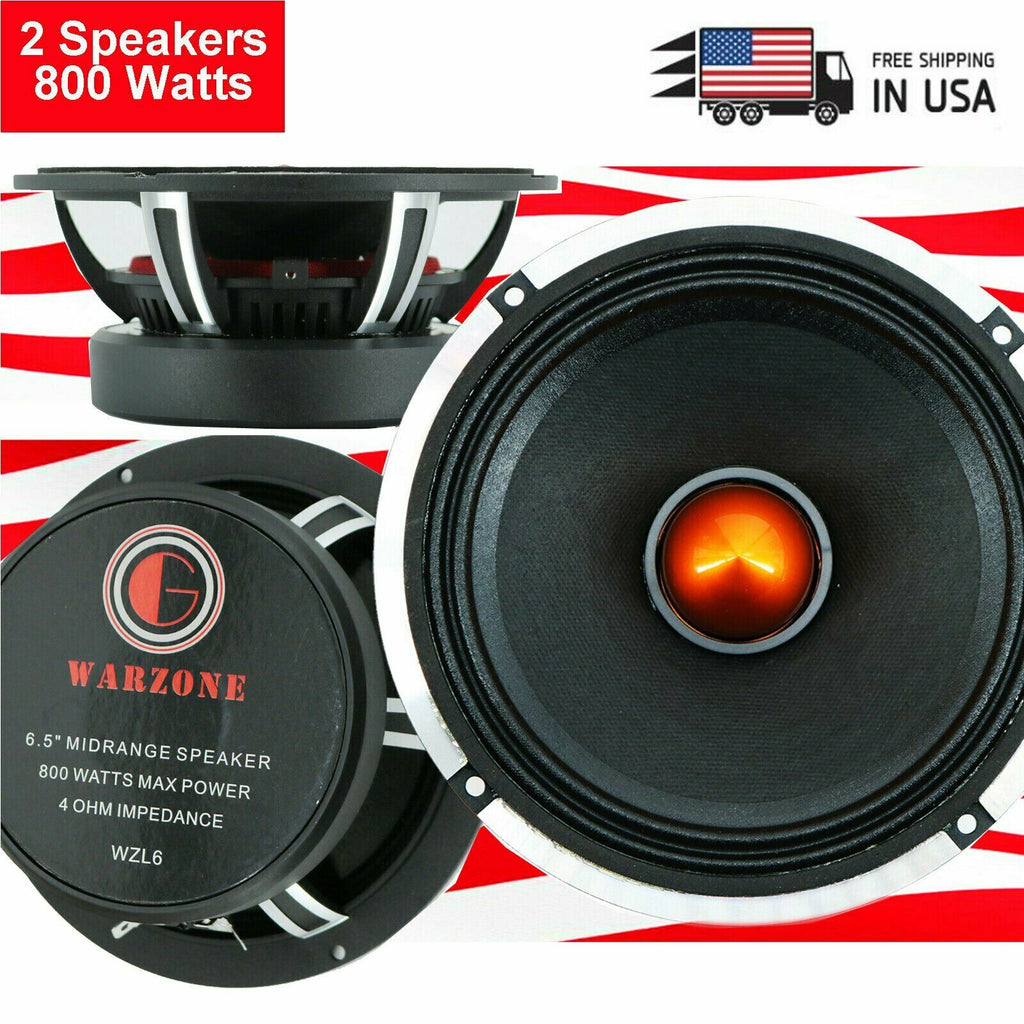 2x Gravity  6.5? Car Audio speaker Pro  Midrange Bullet Loud Speaker 800W 4 ohm - Sellabi