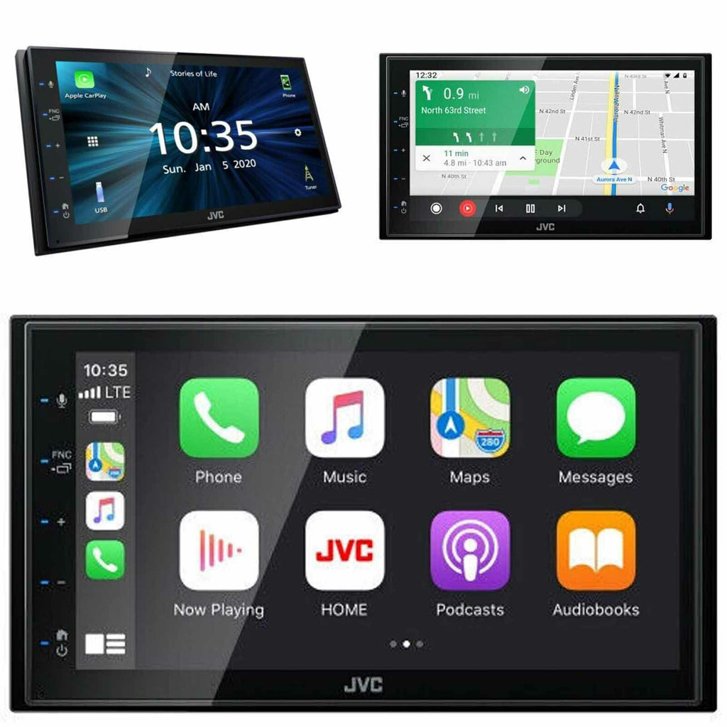 JVC  6.8" DIGITAL MULTIMEDIA STEREO APPLE CARPLAY ANDROID AUTO NEW KW-M56BT - Sellabi