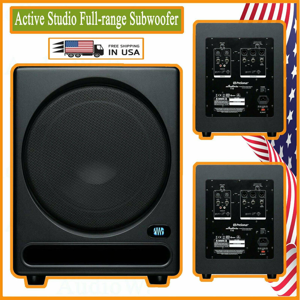 PreSonus Temblor T10 10" 250 Watts Active Audio Studio Full-range Subwoofer - Sellabi