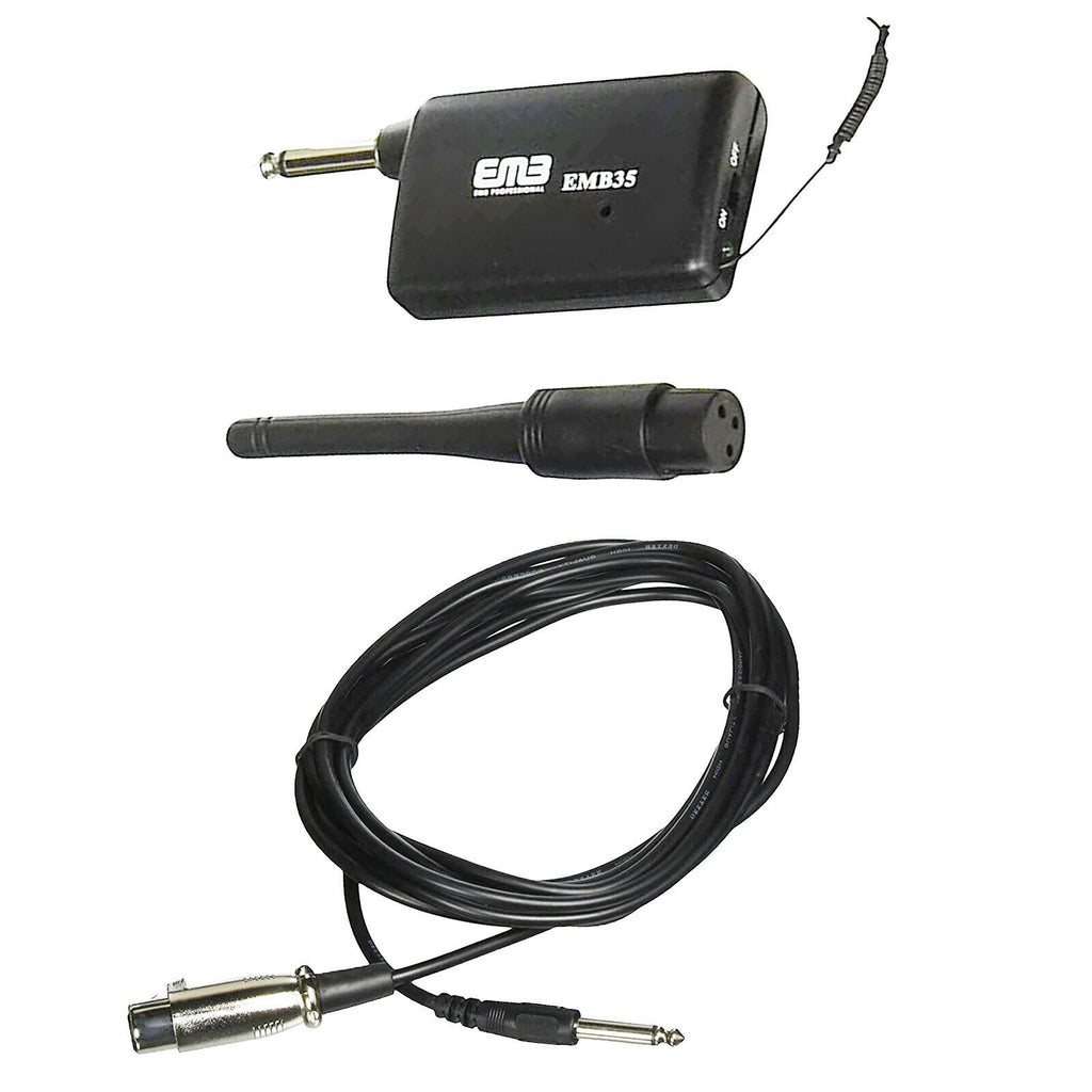 EMB EMB-35 UHF Wireless Handheld Microphone System with Rechargeable Receiver - Sellabi